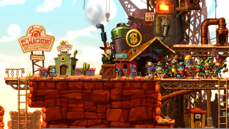 You go back to the mine in the review of Steamworld Dig 2